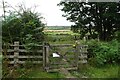 Footpath crossing the former railway in Alnwick