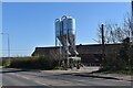 Feed silos at Crown Farm, Leiston in IP16 4JT