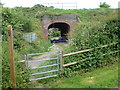Footpath under the line in WR5 3TX