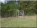 Public footpath gate into the next field in TN27 8JS