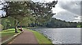 The path round Lanark Loch on a dull afternoon in ML11 7TG