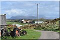 Old tractor beside the lane at Knockvologan in PA66 6BN