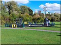 Children's play area in Wykes Close Park in LE12 8UE