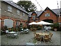 Courtyard at Gregynog Hall in SY16 3PW