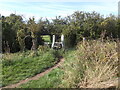 Footbridge on the path in DN37 0HB