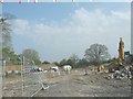 Building site in the growing commuter village of Llanddaniel Fab in LL60 6EF