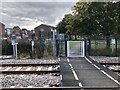 Railway crossing, Bedlington in NE22 5UZ