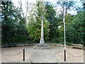 The war memorial in Wentworth in S62 7TZ