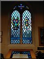 St John's, Ainsdale: porch window in PR8 3NR