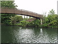 Grand Union Canal bridge 207a - footbridge to Boston Manor Park in TW7 5JR