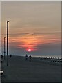 Sunset over Llandudno from Rhyl Seafront in LL18 3PF