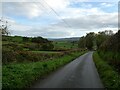 Rural lane between Llandyssil and Montgomery in SY15 6HR