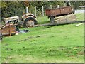 Aged tractor at Mount Pleasant farm in SY15 6LP