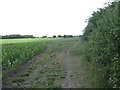 Public footpath on the route of the Ashby Canal in DE12 7FE