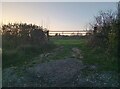 Field entrance by Wicken Road, Leckhampstead in MK18 5NP