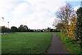 Strutt Memorial Recreation Ground and Footpath 18 in Hatfield Peverel