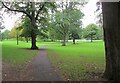 Footpath to Bandstand, Mary Stevens Park, Stourbridge, W. Midlands in DY8 2TD