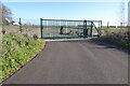 Gate to Little Rissington airfield in GL54 2QN