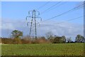 Framsden: Power line in Framsden