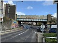 Herbert Street railway bridge, Cardiff in CF10 1XR