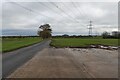 Electricity lines crossing Bradenham Lane in NR19 2LT