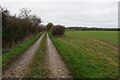 Permissive path along Grazing Grounds Lane in IP25 7QY