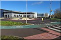 Cycle and pedestrian priority roundabout on Boundary Way in HP2 7GY