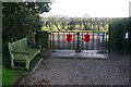 Woodborough Cemetery - gates in NG14 6DG