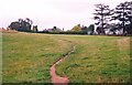 Footpath in War Memorial Park, Stourport-on-Severn, Worcs in DY13 8PD
