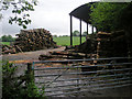 Open barn & stock of wood in SY6 7HX
