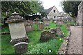 Churchyard by the path in OX18 4JT