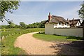 The Test Way passes The Old Cottage on Chilbolton Common in SP11 7JZ