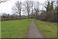 Footpath down to Rectory Lane in SG1 4JS