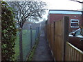 Public footpath off Chapman Street, Market Rasen in LN8 3DY