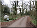 Minor road at Harbridge, near Fordingbridge in SP6 3DB