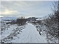 Snow covered path on Cow Hill in PH33 6UR
