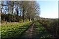 Footpath by the railway in CB8 7XL