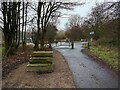 Mounting block on the Trans Pennine Trail in S70 4TQ
