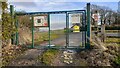 Entrance gate to Mellor Junior Football Club from Whinney Lane in BB2 7DH
