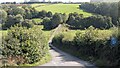 Lane leading to old Railway Bridge at Lower Docklow in HR6 0SA