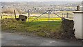 View towards Blackburn through gateway on south side of Ramsgreave Road in Ramsgreave
