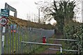 Footpath to Woolmer Green by the railway in SG3 6BP