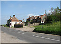 View east along Coast Road (A149) in Salthouse
