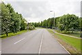 Access road to Army Training Regiment at Sir John Moore Barracks, Winchester in SO22 6SL