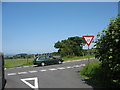 Minor crossroads of Llwyn Bleddyn and Coetmor roads west of Rachub in LL57 3LU