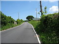 The narrow and, usually, busy Llwyn Bleddyn Road in LL57 3LU