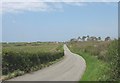 The Four Mile Bridge road north of Pwll Preban in Rhoscolyn Community