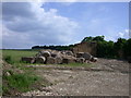 Straw bales graveyard in SG8 7NS