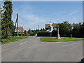 Alfrick - crossroads and  war memorial in WR6 5HW
