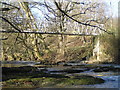 River Severn,Cancoed footbridge. in SY18 6PQ